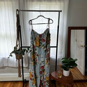 Floral Spaghetti Strap Maxi Dress